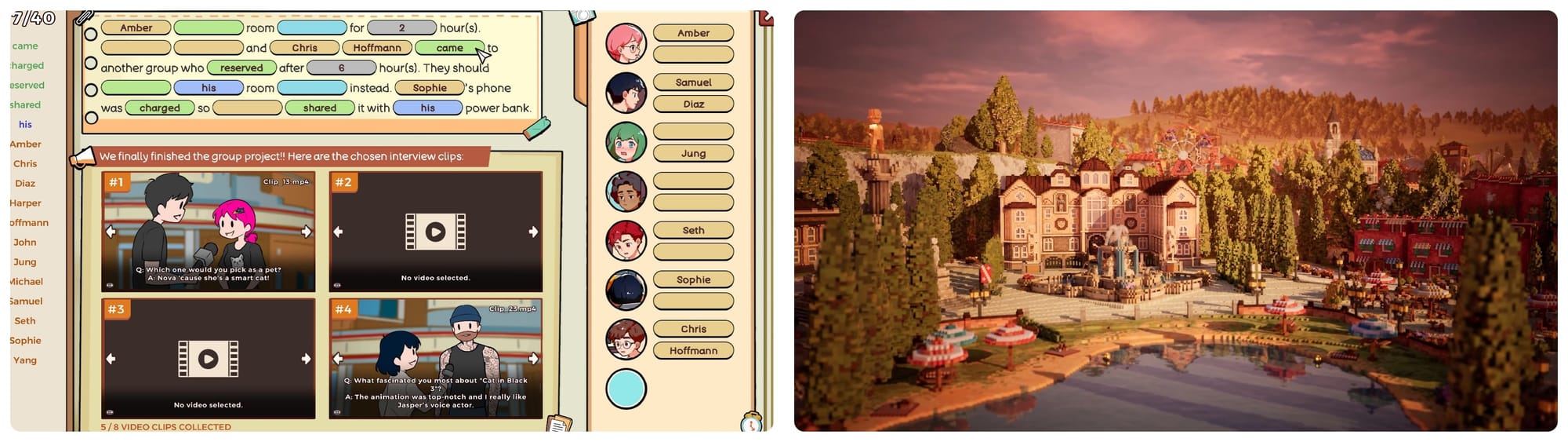 Finding joy in the simplicity of resolution — “Little Problems: A Cozy Detective Game” // Create a beautiful and bustling 19th century Mediterranean community — “Town To City”